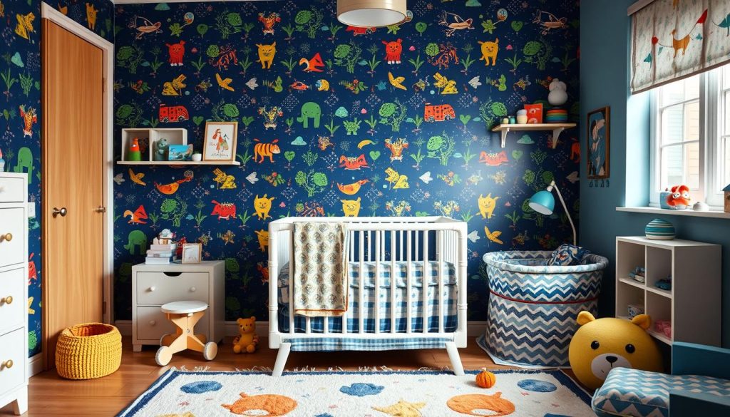 papel de parede quarto infantil masculino