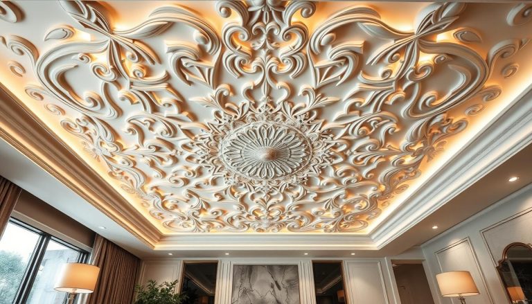 Decoração de sala com gesso