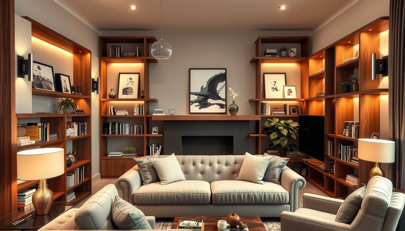 Decoração de Sala com Prateleiras: Crie Espaços com Estilo com Organização