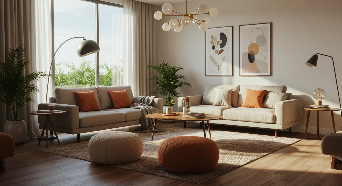 5 Formas de Transformar a Decoração da Sala com Puffs