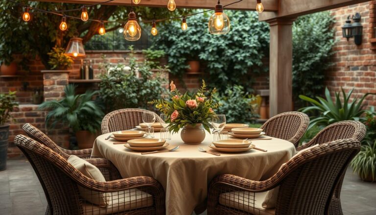 Como decorar mesa na area gourmet