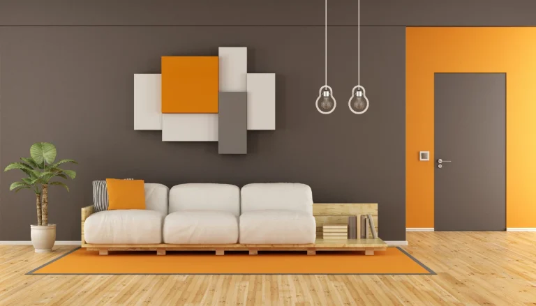 Sala moderna decorada