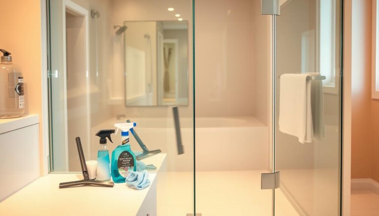 como limpar box de vidro banheiro​