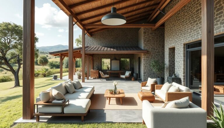 decoração casa campo rústico moderno