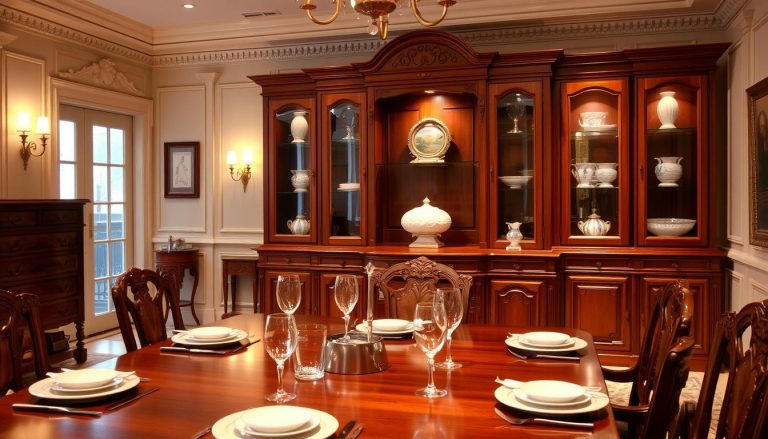 decoração de sala de jantar com buffet