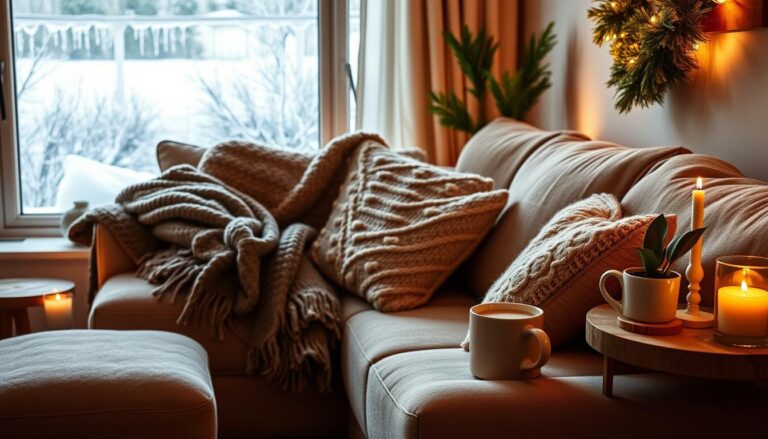 decoração hygge inverno