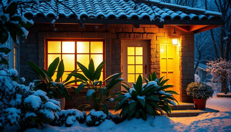 manter a casa aquecida no frio