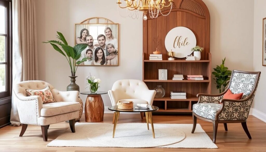 Imagem de diferentes tipos de cadeiras decorativas para sala Imagem de diferentes tipos de cadeiras decorativas para sala