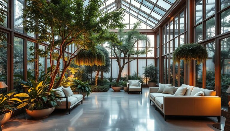 como decorar jardim de inverno