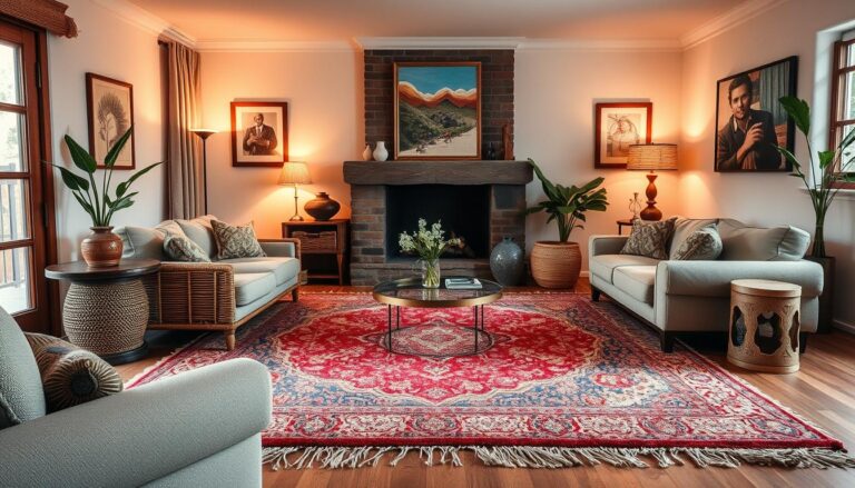 decoração de sala com tapetes