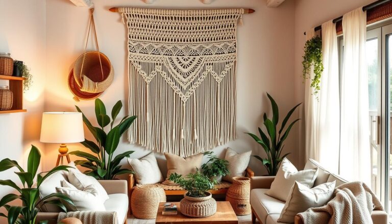 macrame decoração sala