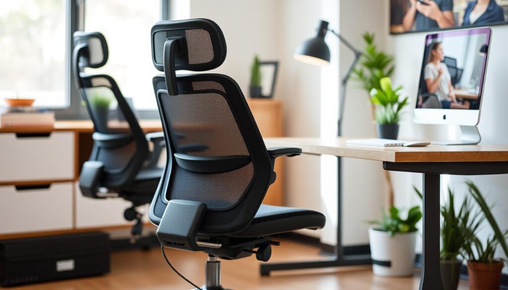 Imagem de uma poltrona ergonômica para escritório em casa