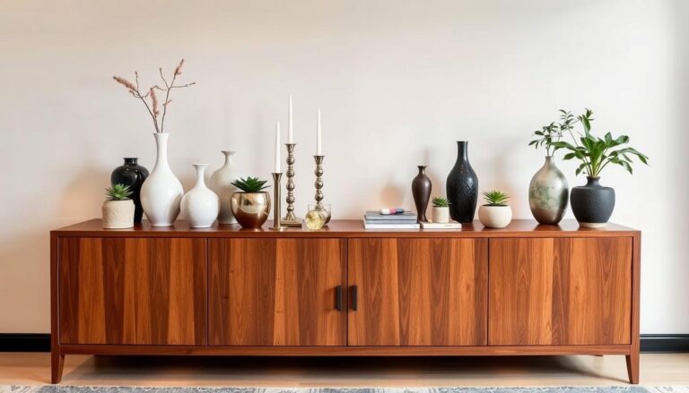 como decorar aparador de sala