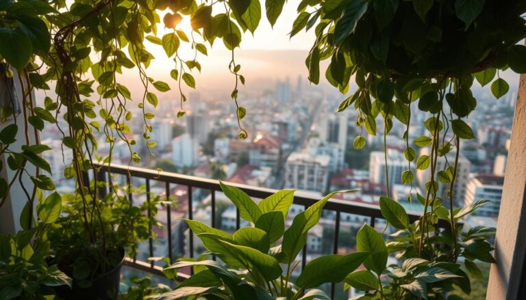 planta que cresce com água da chuva