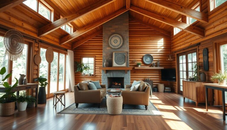 Como decorar uma casa de madeira por dentro