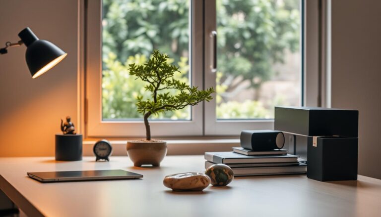 Feng shui na mesa de trabalho