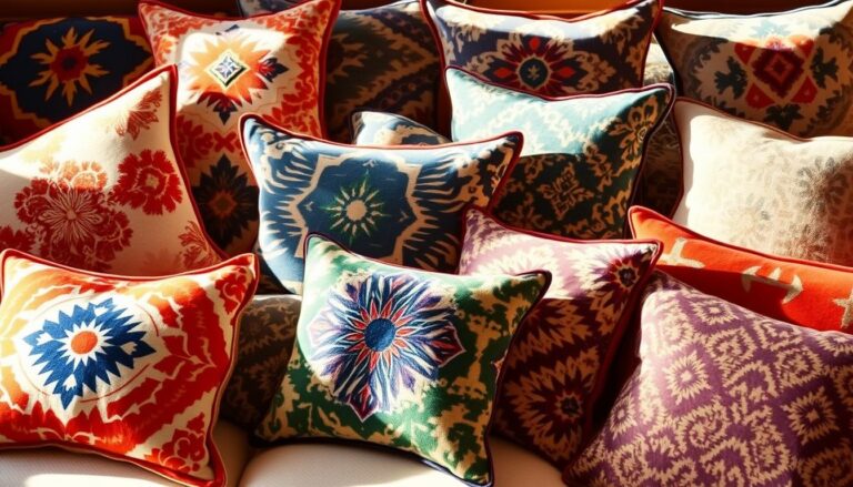 almofadas estampas geométricas