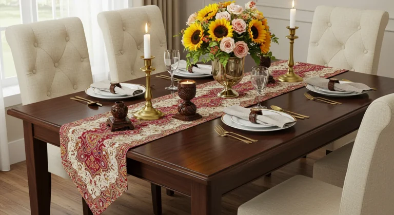 5 Truques de decoradores para decoração com caminho de mesa