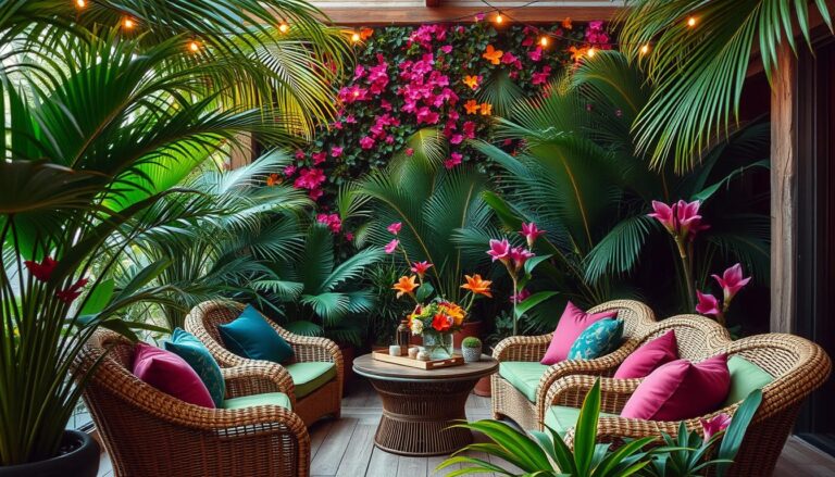 decoração estilo tropical