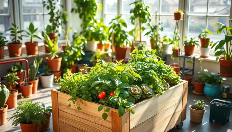 mini horta em casa