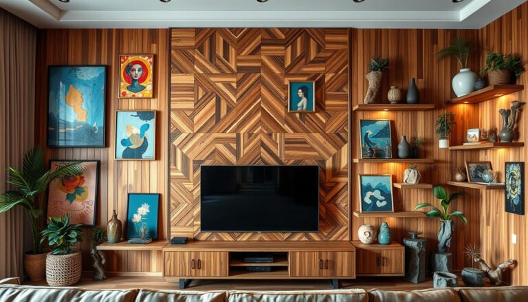 decoração parede da TV