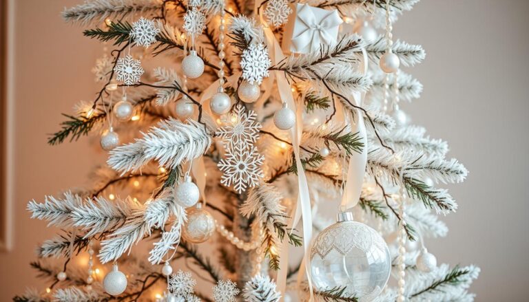 como decorar arvore de natal branca