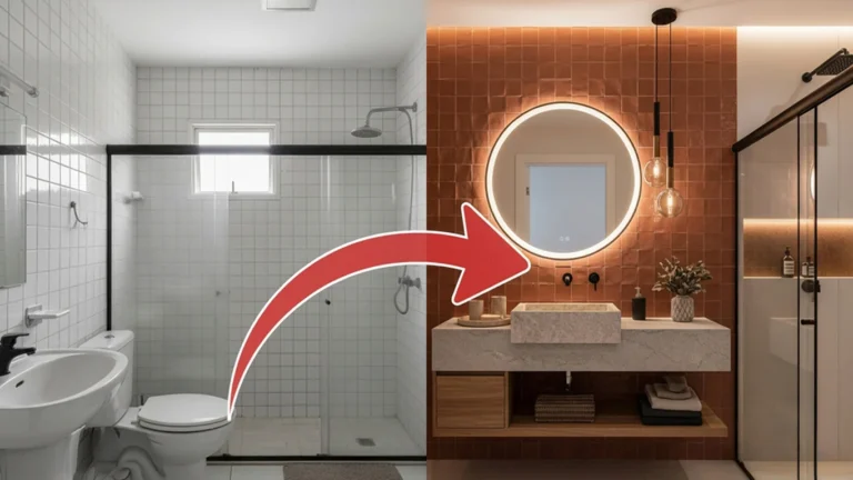 Adeus ao azulejo branco de banheiro, nova tendência