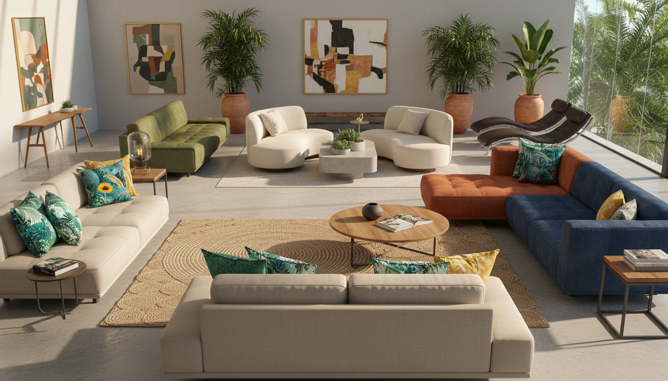 5 formas de posicionar o sofá na sala que vem ganhando espaço na decoração