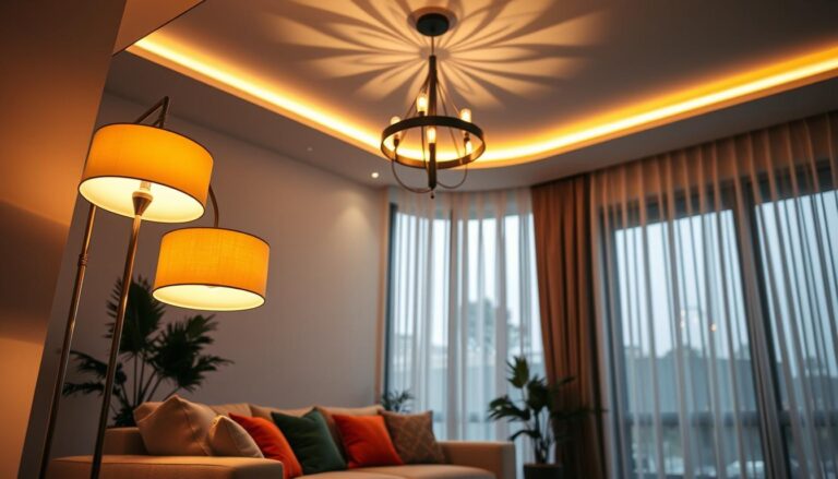 Tipos de iluminação que mudam o ambiente na sala de estar