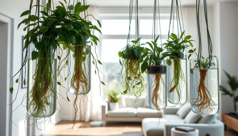 Plantas pendentes que vivem só na água