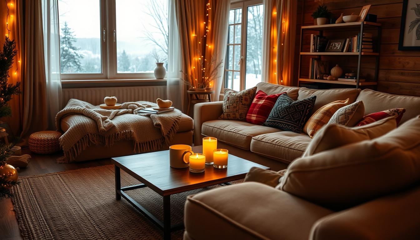O frio chegou: ideias simples para deixar sua sala mais aconchegante
