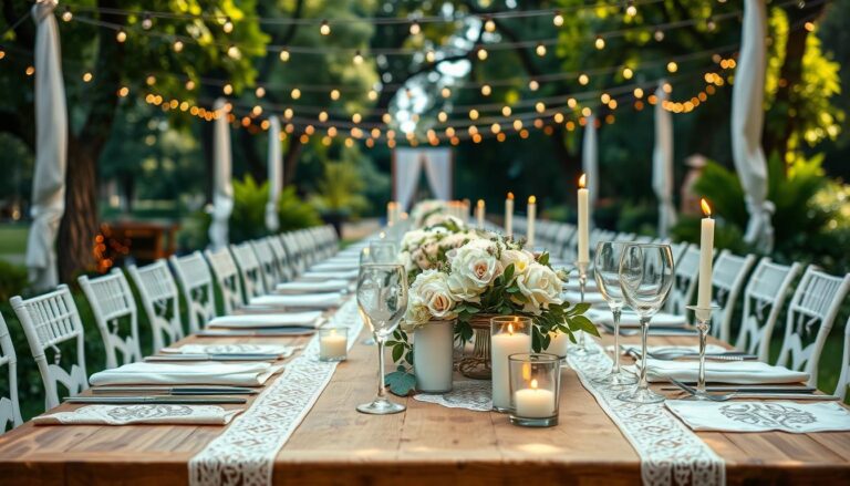 decoração de casamento simples e elegante