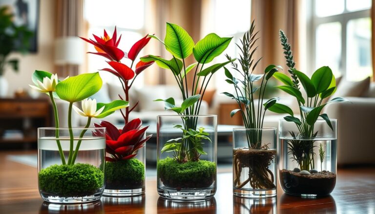 plantas aquáticas para decorar interior