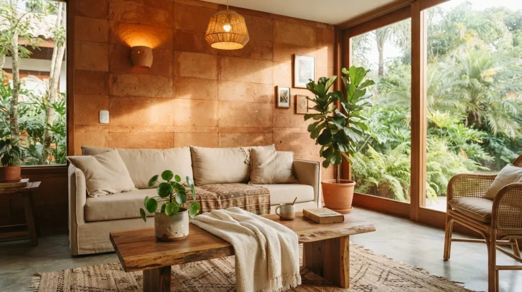 Revestimento de terracota como alternativa moderna e acolhedora aos tradicionais tijolinhos